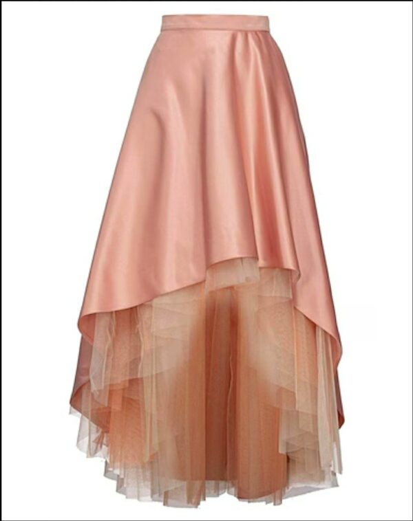 PINKO Gastre gonna Pink Duchesse con tulle