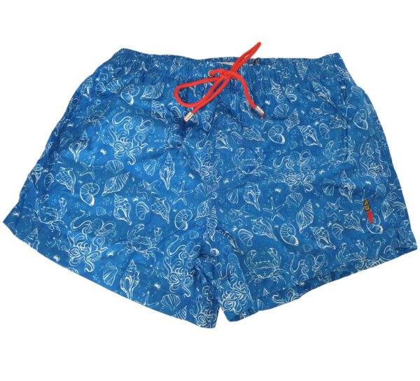 COOPERATIVA PESCATORI POSILLIPO COSTUME UOMO INDIGO FANTASIA CONCHIGLIE
