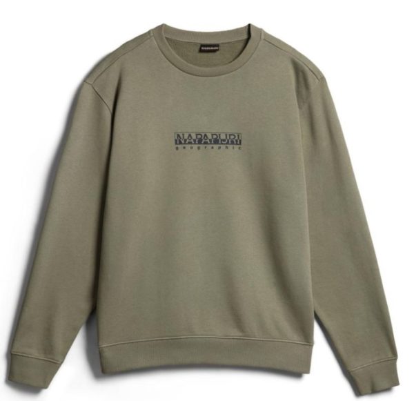 NAPAPIJRI Felpa girocollo uomo verde militare