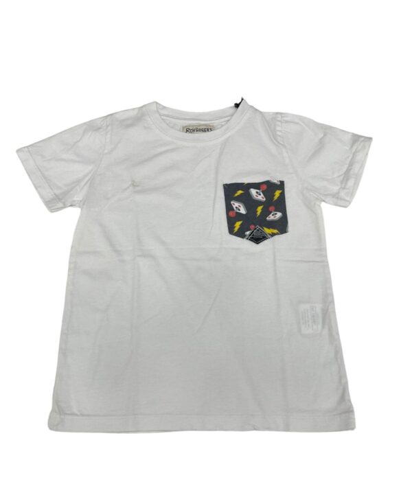 T-Shirt Pocket BOY Jersey Bianco Joystick