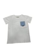 T-Shirt BOY Jersey Pocket Chambray Bianco