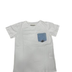 T-Shirt BOY Jersey Pocket Chambray Bianco