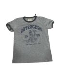 T-Shirt Rib Boy Jersey Melange Boy Grey/Blue