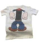 T-Shirt Boy Popeye Body Bianco