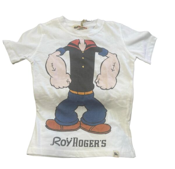 T-Shirt Boy Popeye Body Bianco