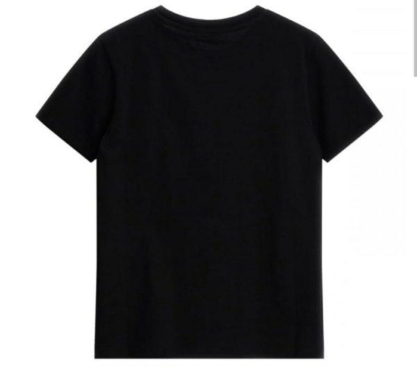 GUESS t-shirt loggata girocollo nero
