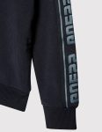 GUESS felpa con zip nastro loggato su maniche