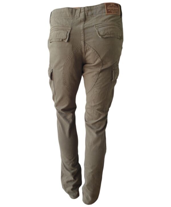 GUESS pantaloni cargo verde militare