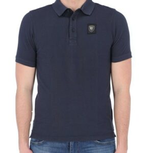 BLAUER polo uomo con stemma ricamo