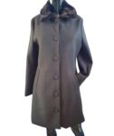 GRETHA MILANO Cappotto colletto ecopelliccia 959