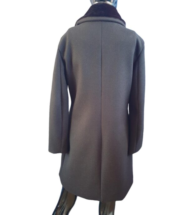 GRETHA MILANO Cappotto colletto ecopelliccia 959