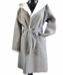 GRETHA MILANO cappotto midi cappuccio 13739