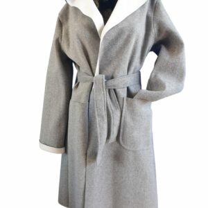 GRETHA MILANO cappotto midi cappuccio 13739