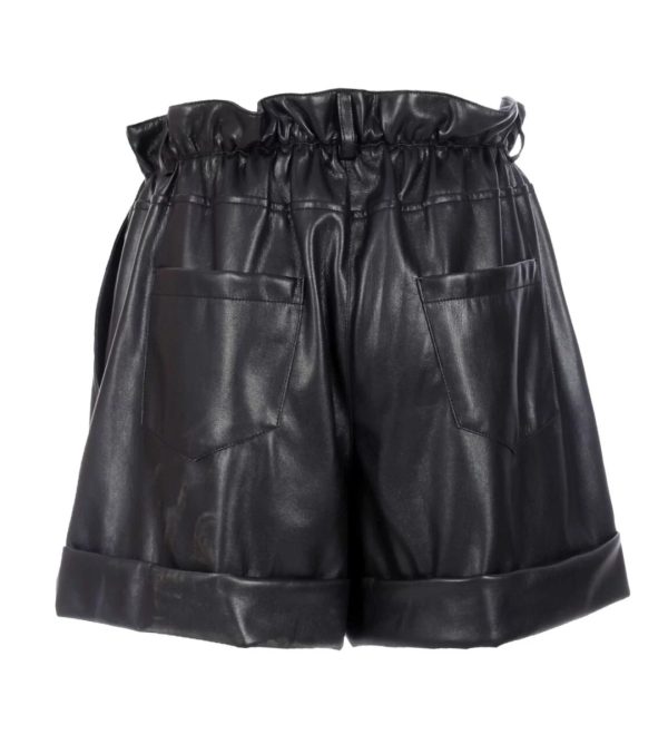 MALIPARMI Short donna in ecopelle