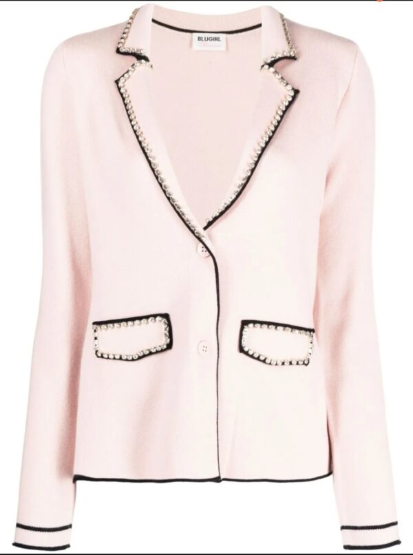 BLUGIRL cardigan giacca con rifiniture brillanti