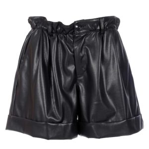 MALIPARMI Short donna in ecopelle
