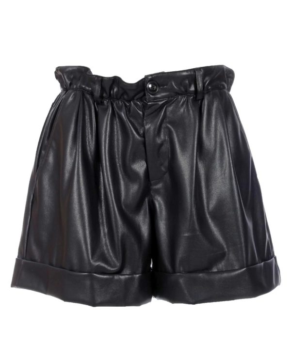 MALIPARMI Short donna in ecopelle