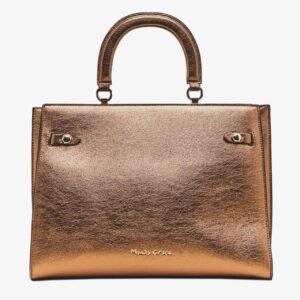 MANILA GRACE Borsa a mano Medium Bronzo