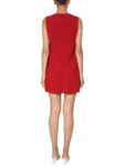 RED VALENTINO abito midi rosso mattone