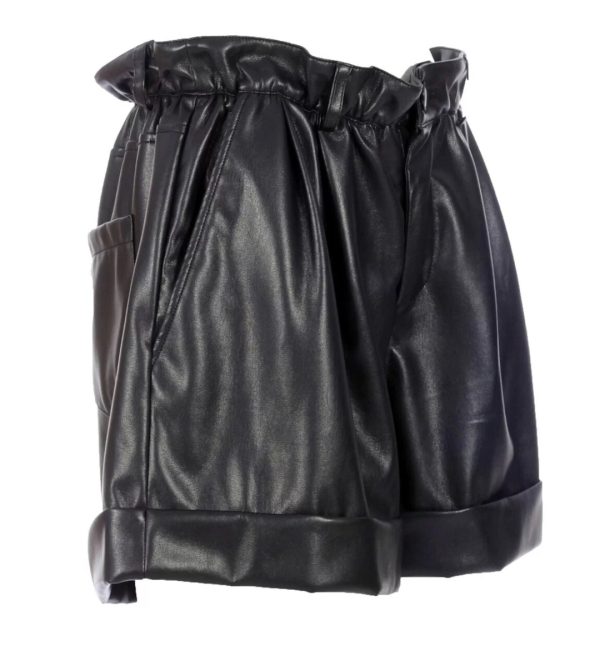 MALIPARMI Short donna in ecopelle
