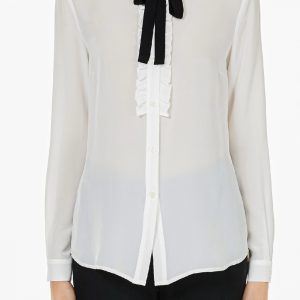 LIU-JO Camicia in seta con maxi fiocco