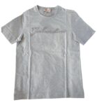 GABARDINE T-shirt uomo con marchio a rilievo cucito