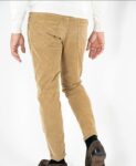 PT Pantaloni Velluto Millerighe Stretch Cotone Beige