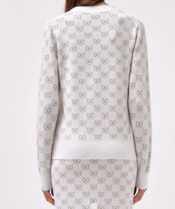 BLUGIRL Blumarine CARDIGAN JACQUARD CON LOGO