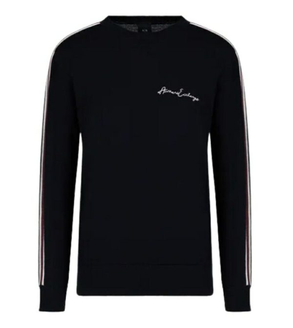 ARMANI EXCHANGE pullover uomo logo ricamato