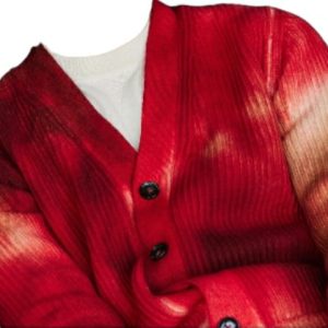 +39MASQ CARDIGAN

 uomo rosso melange