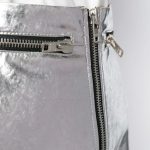 PHILOSOPHY Minigonna con zip argento