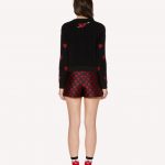 RED VALENTINO  Short donna nero CUORICINI