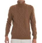 GRAN SASSO Pullover collo alto Cammello