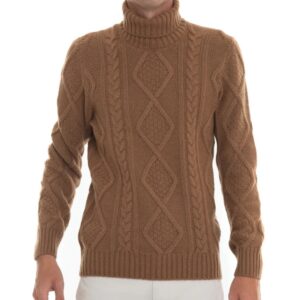 GRAN SASSO Pullover collo alto Cammello