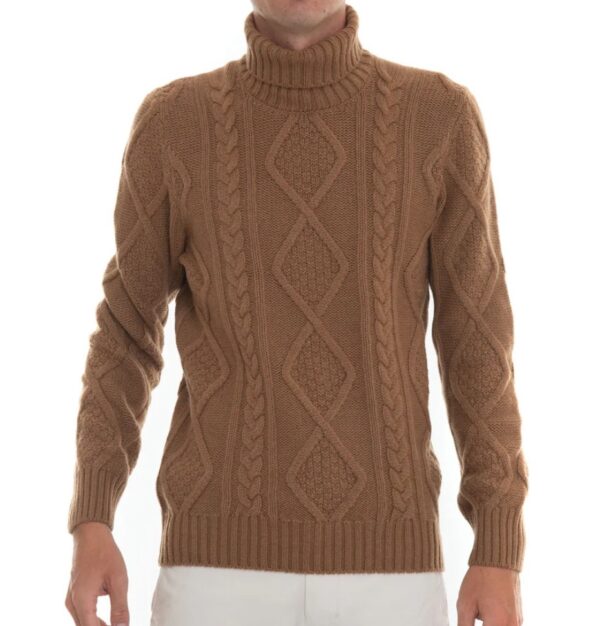 GRAN SASSO Pullover collo alto Cammello