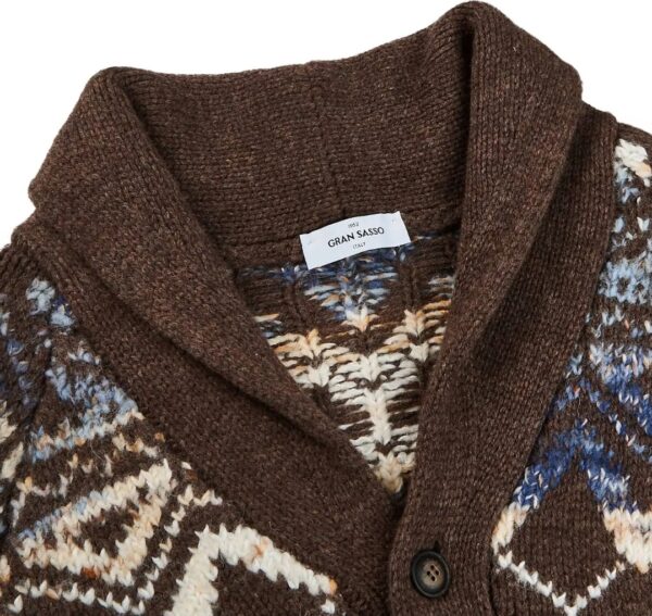 GRAN SASSO Wool Alpaca Shawl Collar