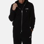 SUN68 Hood zip cotton fl FELPA UOMO