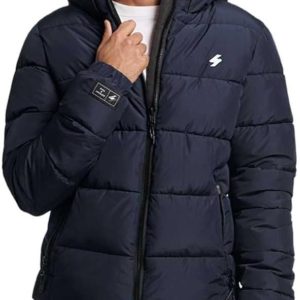 SUPERDRY hooded sports puffr jacket uomo