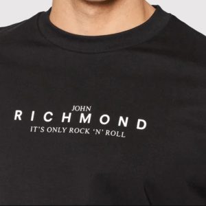 richmond uomo t shirt scritta rock n roll DET