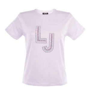 Liu Jo  T-SHIRT DONNA LIU JO IN COTONE Bianco Classic Fit