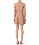 ELISABETTA FRANCHI ABITO ROBE-MANTEAU IN DOPPIO CREPE CON GONNA GODET