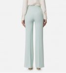 ELISABETTA FRANCHI Pantalone palazzo in crêpe stretch