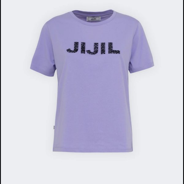 JIJIL T-SHIRT CON STRASS LAVANDA