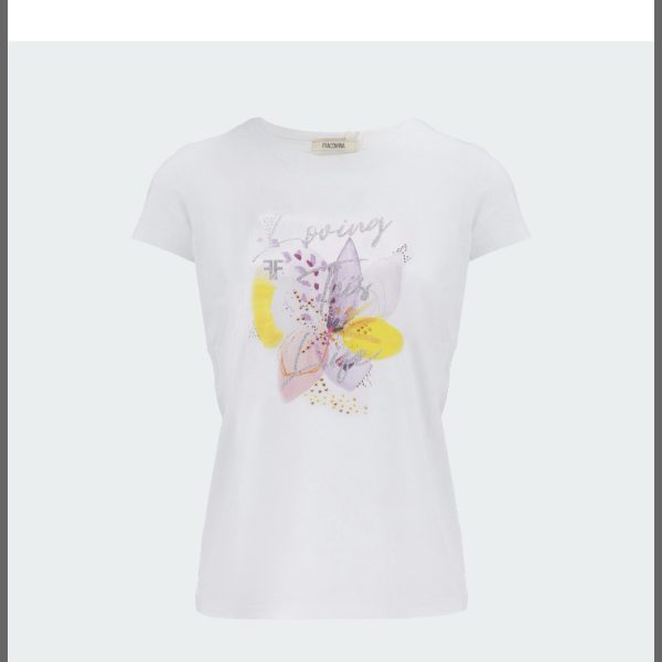 FRACOMINA T SHIRT LOVING CON FIORI