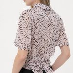 FRACOMINA CAMICIA CROPPED IN FANTASIA POIS