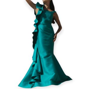 ELISABETTA DORI ABITO TAFFETà VERDE255.