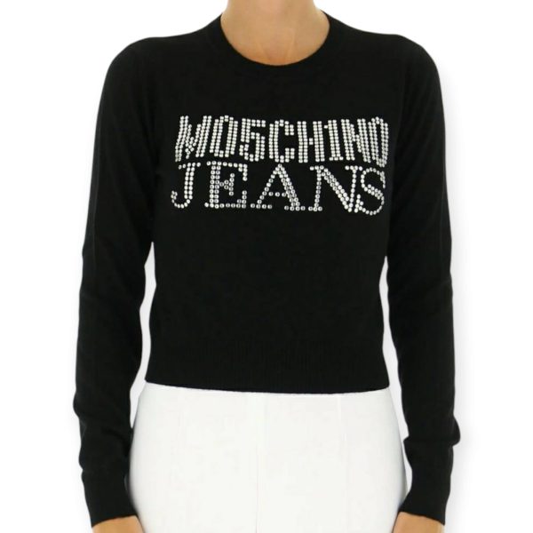 MOSCHINO JEANS Maglione misto lana STRASS