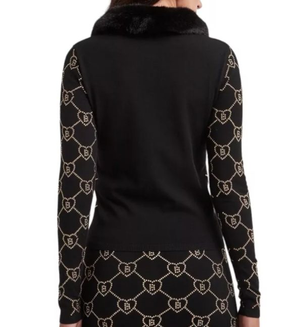 BLUGIRL BLUMARINE MAGLIA CARDIGAN LOGATO