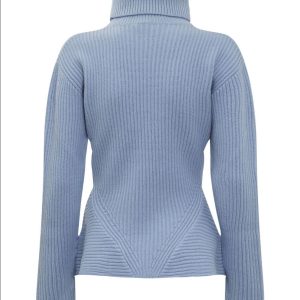 ELISABETTA FRANCHI MAGLIA COLLO ALTO AZZURRO M
