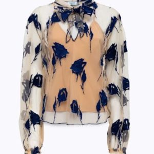BLUGIRL Blusa Nude ink blue